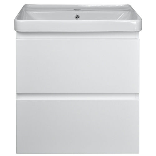 Тумба Мила-60 подвесная, белый + рак. Tempo 60 (600*670*475) Azario