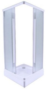 Душевой уголок Тритон Вента-Хром-Вельвет 90*90*2290, лен стекла (с поддоном)