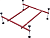 Каркас для стального поддона 90х90