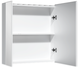 Зеркало-шкаф Норма 80см Айсберг DA1626HZ