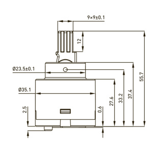 Картридж F0217 35  д/смесит.