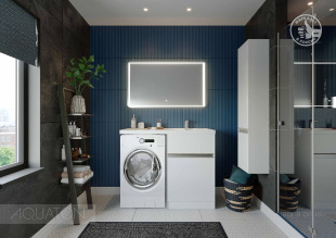 Раковина ЛОНДРИ 120  1A72843KLH01L /120х16.2х50/ (белая) АКВАТОН