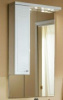 Зеркало-шкаф ДОМУС 65 левый со встр. светильн. 1A008202DO01L /65х110,3х16,6/ (белый глянц.) АКВАТОН