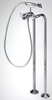 Смеситель для ванны на колоннах Sammer rain F677111C-B/SR09100 Chrome BRAVAT