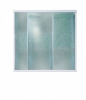 Шторка душевая 1500 (мозаичное стекло) профиль белый, Тритон