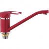 Смеситель для кухни Frap F4928-13, на гайке, красный