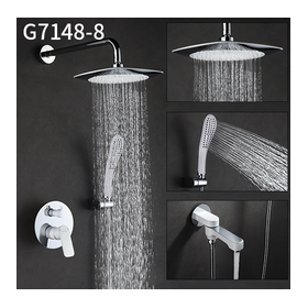 Комплект для скрытого монтажа G7148-8 NOAR Set, три функции, хром/белый