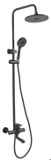 Душевая система с тропическим душем 220 мм PUD16-A045YB черная ZEGOR