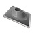 Кровельное примыкание угловое 30-55° №1 RES (master flash), d75-200 черный 505x505