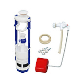 Арматура д/бачка АС-7.1 Эконом боковая, кнопка белая