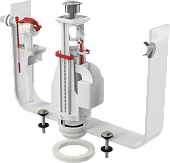 Арматура д/бачка ALСAPLAST SA08A 1/2" боковой впуск 1/2" с двойной кнопкой 
