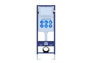 Инсталляция для подвесного унитаза узкая Standart 37, 1130*370*150 мм, INS-0000017 Aquatek 