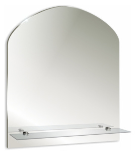 Зеркало №6 "арка"  550x400 с полочкой 530х120  88110