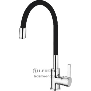 Смеситель для кухни MELODIA Ostessa гибкий излив синий MDV40615Blue без подводки