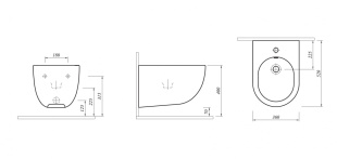 Биде подвесное ZERO