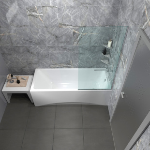 Ванна акриловая Элис 150*70 на каркасе с экраном