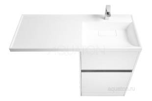 Тумба ЛОНДРИ 60 1A235901LH010 /49,6х57х88,2/ (белый глянец)  АКВАТОН