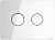 Кнопка для инсталляции ACCENTO CIRCLE P-BU-ACN-CIR-PN/Wh/Gl  белый глянец, стекло, Cersanit