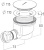 Сифон для душ. поддона гориз. D90 SAS-690KD