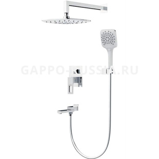 Комплект для скрытого монтажа G7117-8 FUTURA Set, три функции, хром/белый