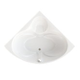 Ванна акриловая Сабина 160*160*68 на каркасе с экраном 