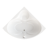 Ванна акриловая Сабина 160*160*68 на каркасе с экраном 