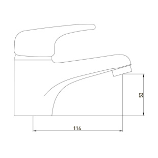 Смеситель для умывальника GROSS 6546511C Optima