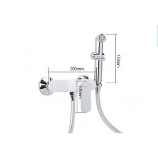 Смеситель для биде G2048-8 NOAR (хром/белый) 