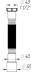 Гибкая труба удлиненная 1½"х40-50 (435-1050 мм) К116/Т113