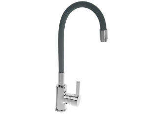 Смеситель для кухни LEDEME гибкий шланг серый L4898-9