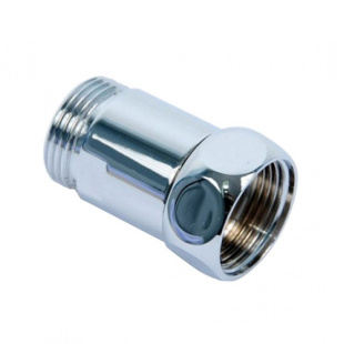 Соединение прямое для полотенцесушителя 3/4"г*3/4"г (хром)