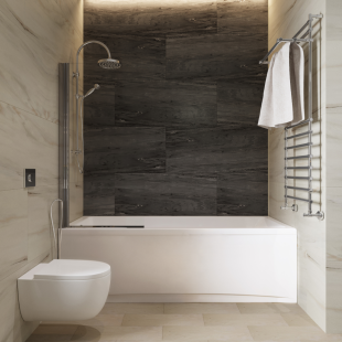 Ванна акриловая Palermo 180*80 на каркасе с экраном