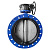 Затвор дисковый поворотный Ду300 Ру10/16 фланцевый с редуктором диск чугун манжета EPDM Benarmo