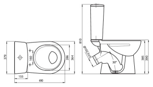 Унитаз компакт Орион (Santeri)