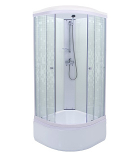 Кабина душевая Тритон Стандарт В 90*90*2200, сред. подд., аквамозаика, с крышей