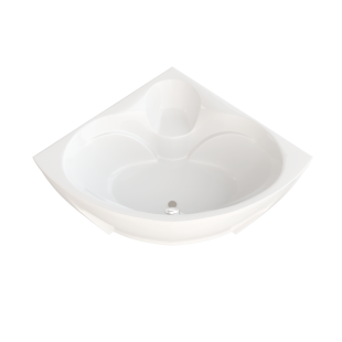 Ванна акриловая Сабина 160*160*68 на каркасе с экраном 