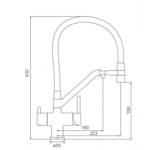 Смеситель для кухни G4398-88 (белый) подключение к фильтру
