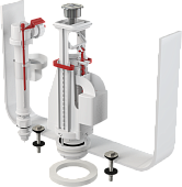 Арматура д/бачка ALСAPLAST SA08AS 1/2" нижний впуск 1/2" с двойной кнопкой 27848