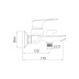 Смеситель для ванны GROSS 2250520C Flat