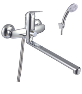 Смеситель для ванны LM1251C "Эдванс" с пл. изливом 300мм