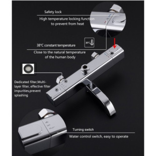 Душевая система с тропическим душем 250х250 мм G2491 термостатическая, хром