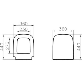 Сиденье S20 для унитаза дюропласт Vitra 77-003-001