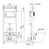 Инсталляция для унитаза, без кнопки 10.702.45B.00.00 Aquanika 