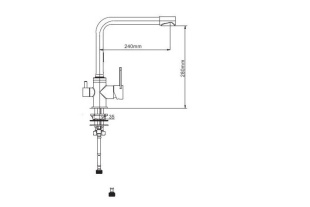 Смеситель для кухни G4399-1 (сатин) подключение к фильтру