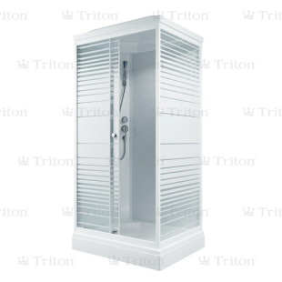 Кабина душевая Тритон КВАДРО А 100*80*228, низ. подд., стекла полосы, с крышей