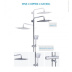Душевая система с тропическим душем 250х250 мм G2491 термостатическая, хром