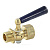 Кран для манометра 3-ходовой латунь Ду15 Ру25 ВР/НР М20х1,5 с рукояткой без фланца Росма