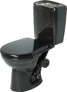 Унитаз компакт Ирида черный, (Старый Оскол)