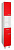 Пенал напольный 28 см "Таис" с 1-ним ящиком, красный каннелюр (Меркана)
