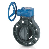 Затвор дисковый ПВХ с редуктором уплотнение EPDM d250-280 мм PN6,3 
